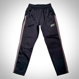 NIKE~Mens Black Dri~Fit Track Pants~Side Stripe~Drawstring~Size Large~EUC~SKU200